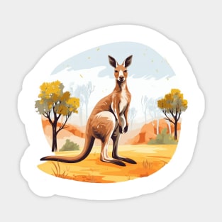 Cute Kangaroo Sticker